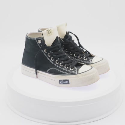 Tenis Visvim Skagway Hi Canvas Leather Patch
