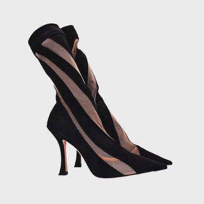 Botines Jimmy Choo x Mugler Negro