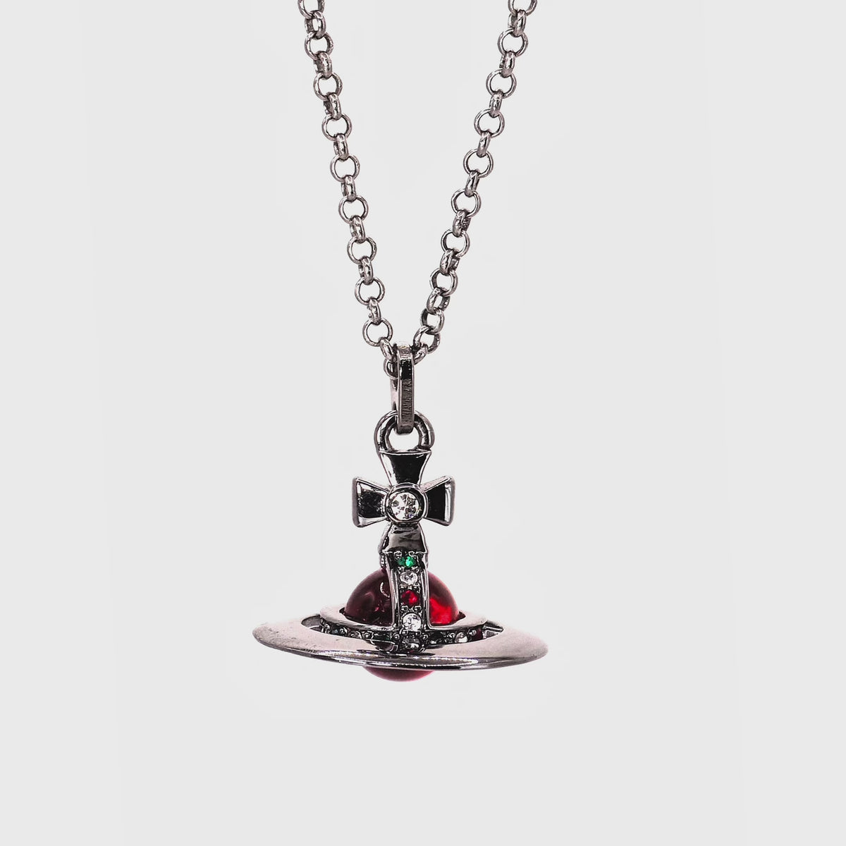 Collar Vivienne Westwood Orb Gunmetal