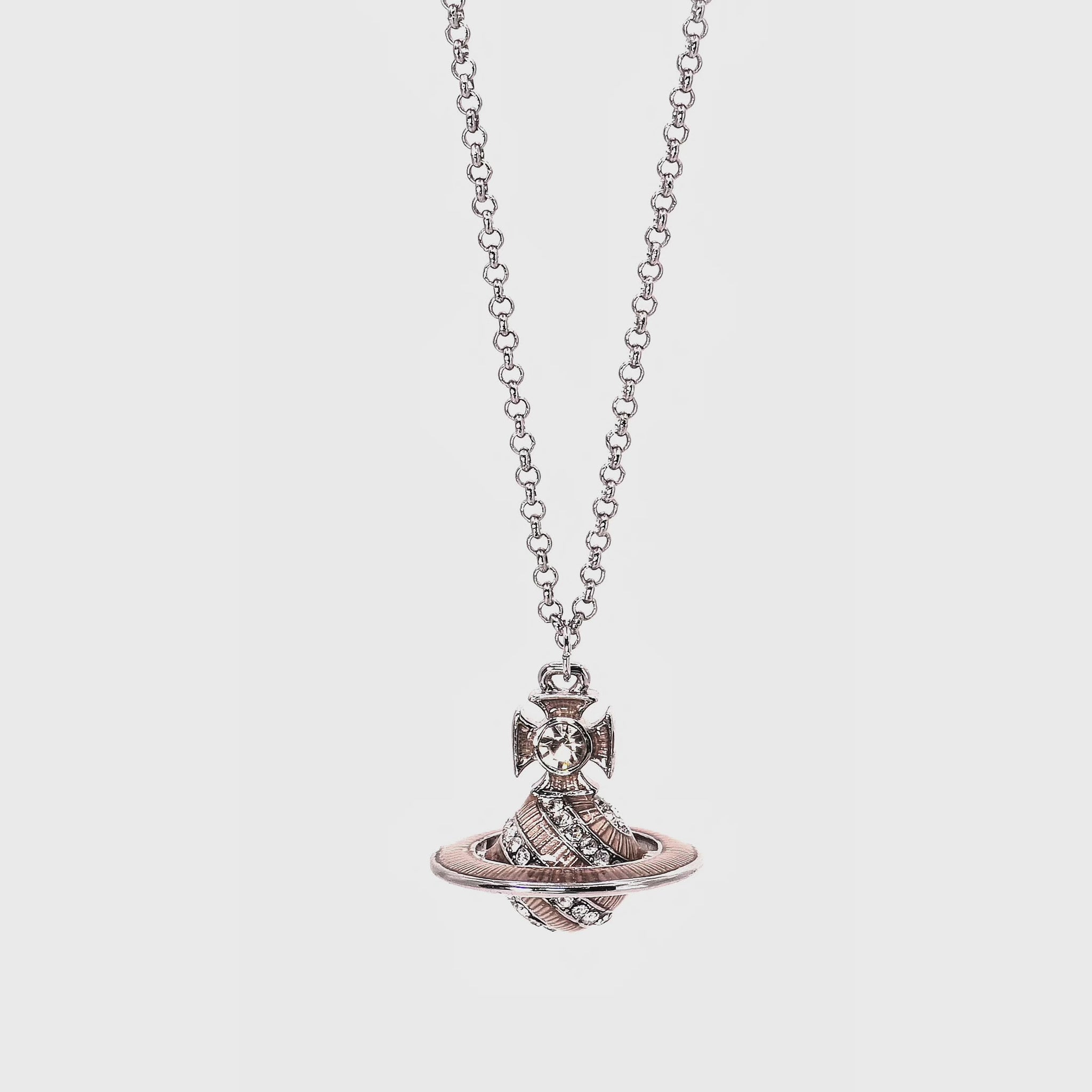 Collar Vivienne Westwood Saturn Plateado