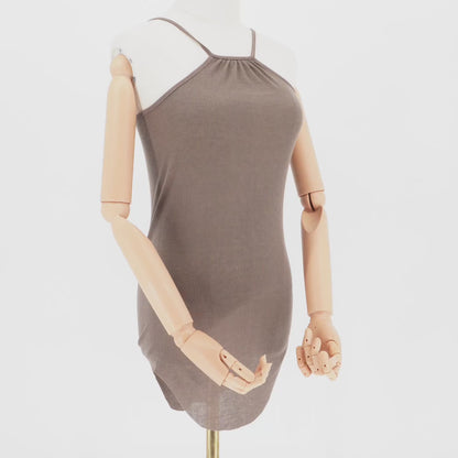 Top Silk Rib Jersey Halter Tank Rick Owens