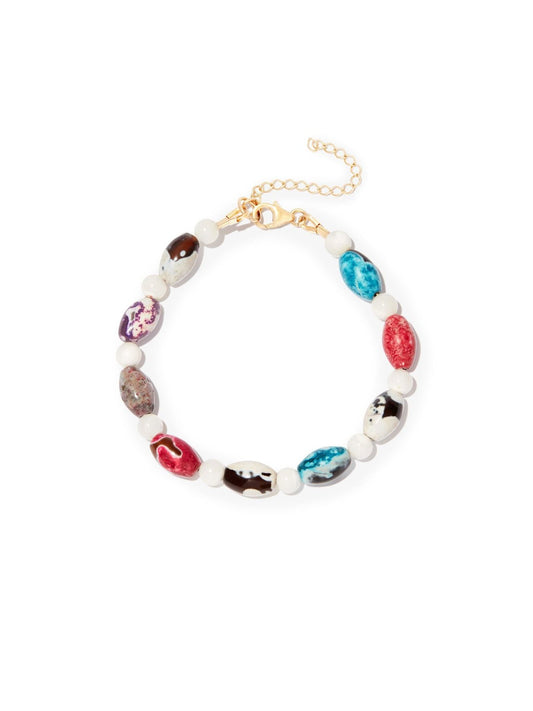 rainbow bead bracelet