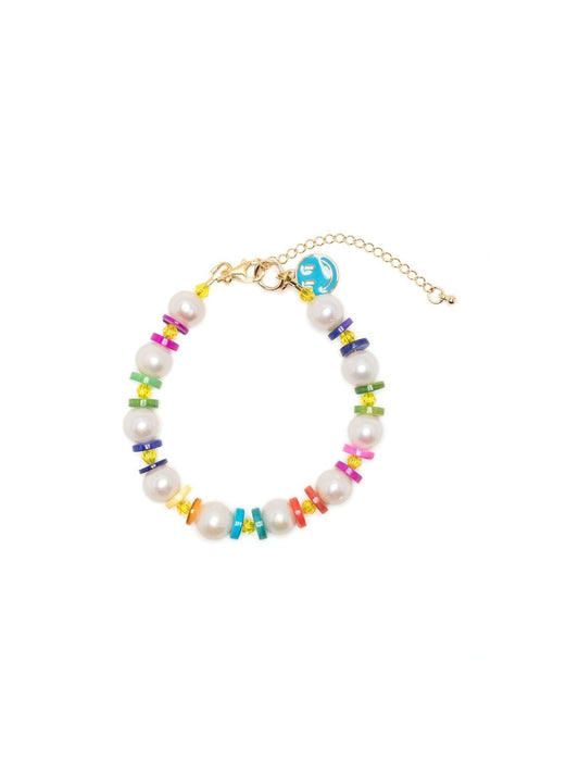 rainbow bead charm bracelet