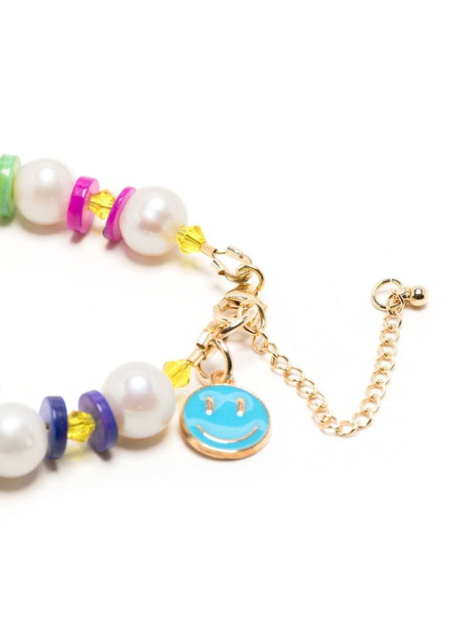 rainbow bead charm bracelet