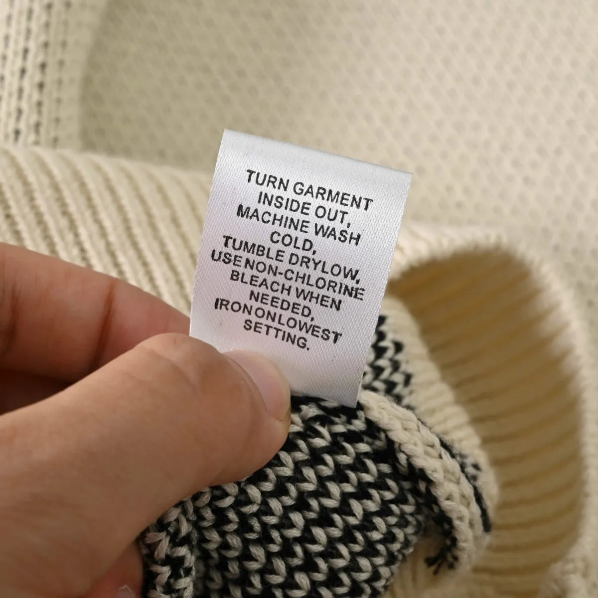 Essentials Knit Hoodie - Beige