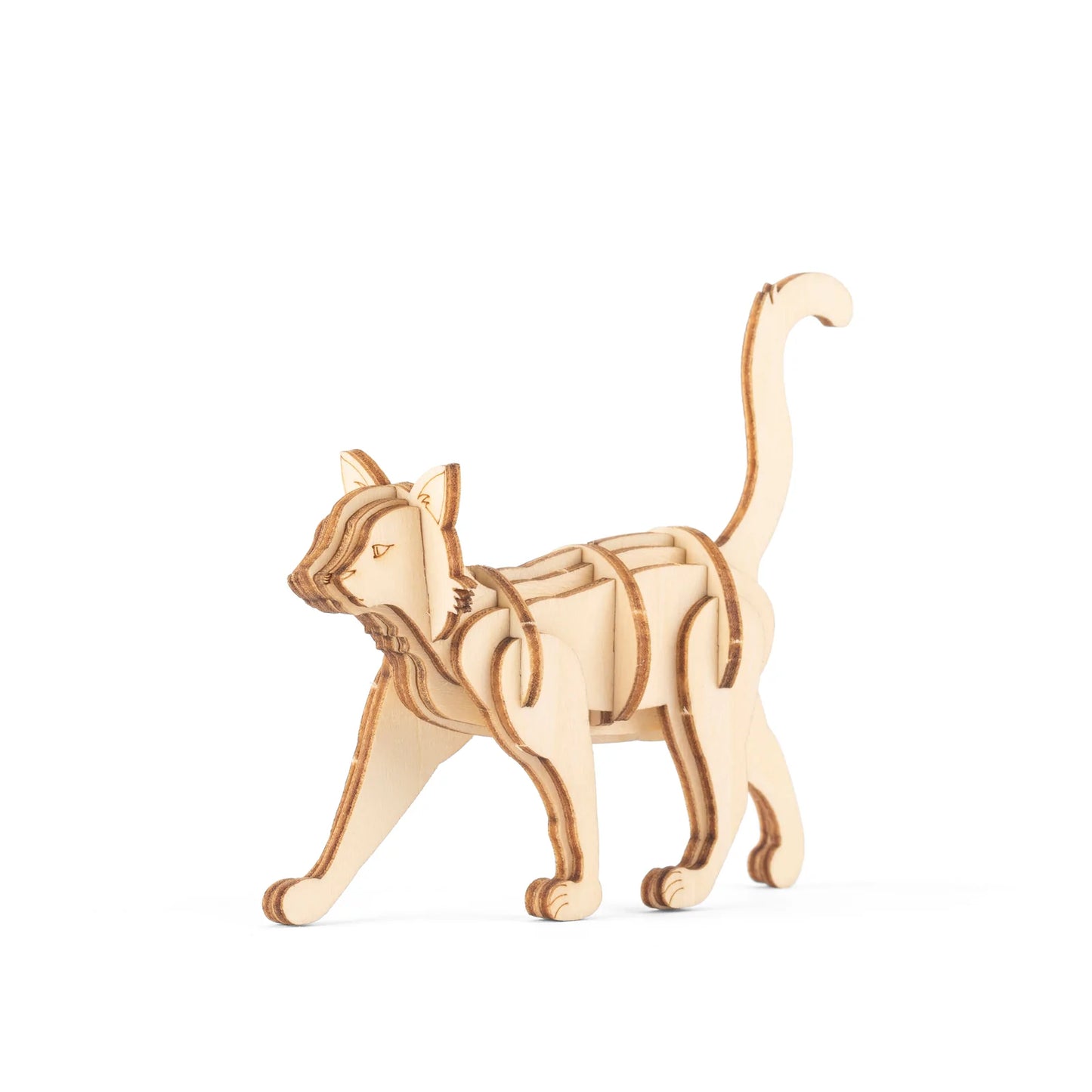 Rompecabezas de madera 3D gato