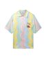 Camisa de seda con ondas de concha