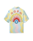 Camisa de seda con ondas de concha