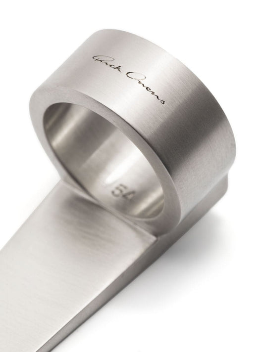 Runk logo-engraved ring