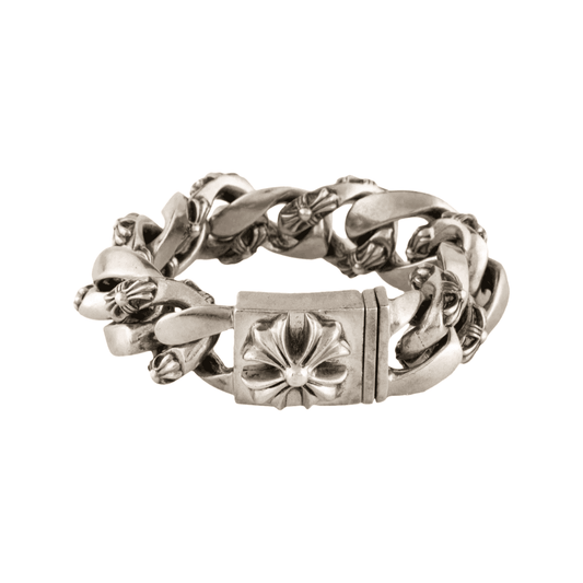 Maltese Cross Curb Link Bracelet